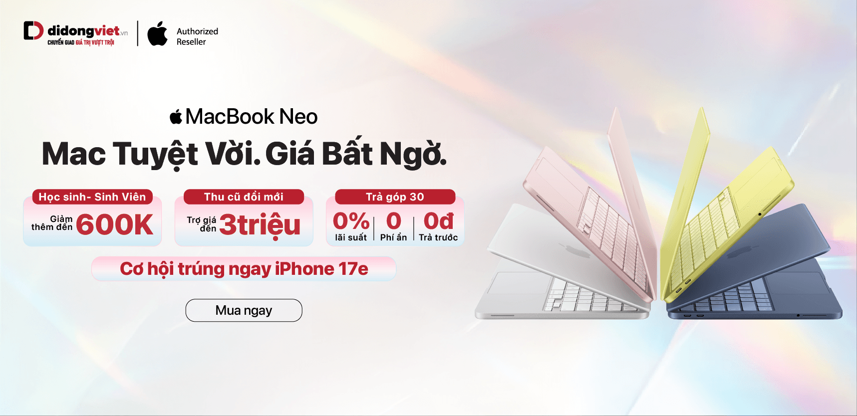 MỞ BÁN SỚM NHẤT MACBOOK NEO