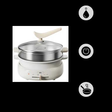 Nồi lẩu điện đa năng 4L 1500W Bear HP-4H40D (DHG-C40W2)