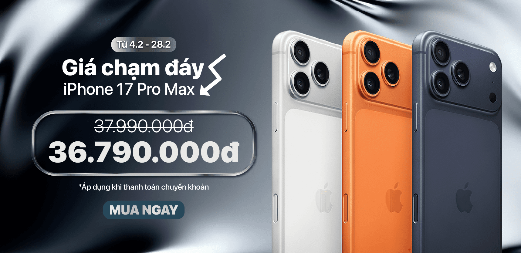 IPHONE 17 GIÁ CHẠM ĐÁY