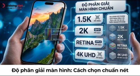 Độ phân giải màn hình là gì? Hướng dẫn chọn thông số tối ưu sắc nét và pin